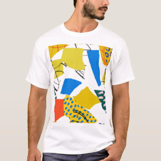 Modern Abstrakt Mönster med former. T Shirt