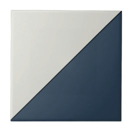 Modern Abstrakt Mörk blått geometrisk triangel Kakelplatta