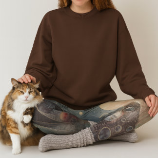 Modern Abstrakt Mörk Galax Vattenfärgskonst Leggings