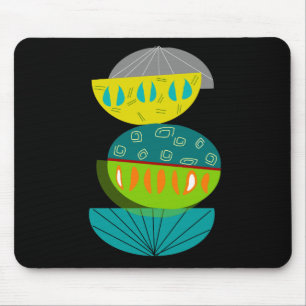 Modern Abstrakt Mousepad i mitten av århundradet Musmatta