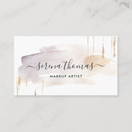 Modern Abstrakt Namnteckning vattenfärgen  Guld Visitkort