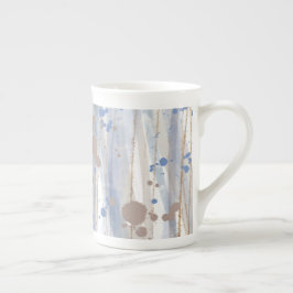 Modern Abstrakt Naturkonst Pinselstreck Benporslin Mugg