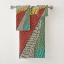 Modern, abstrakt och dynamiskt färg linjer