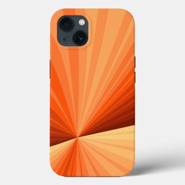 Modern Abstrakt Orange Red Vanilla Graphic Fractal (Baksida)
