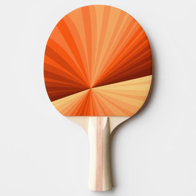 Modern Abstrakt Orange Red Vanilla Graphic Fractal Pingisracket (Framsidan)