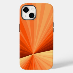 Modern Abstrakt Orange Röd Vanilj Grafisk Fraktal