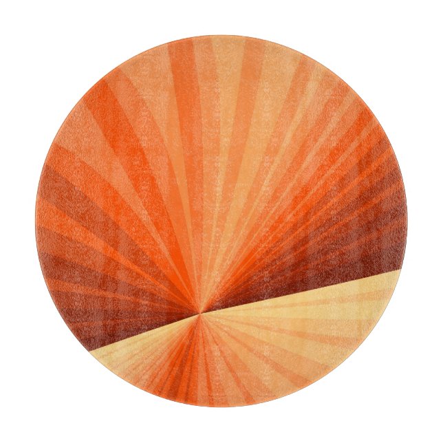 Modern Abstrakt Orange Röd Vanilj Grafisk Fraktal (Framsidan)