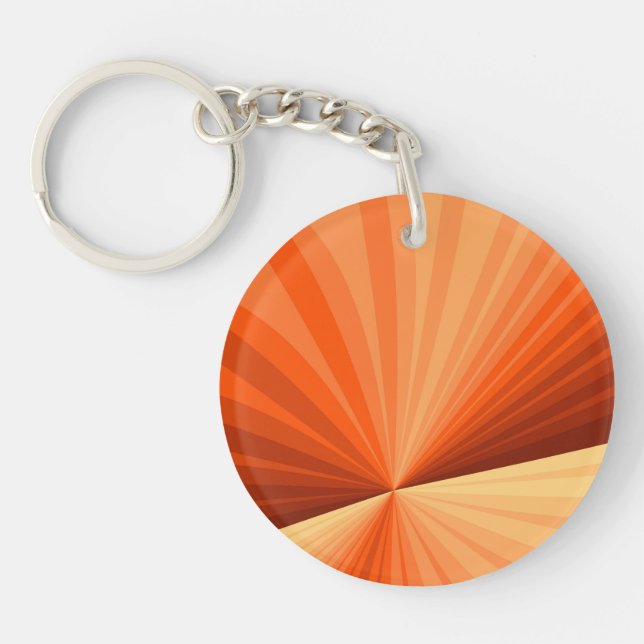 Modern Abstrakt Orange Röd Vanilj Grafisk Fraktal (Framsidan)