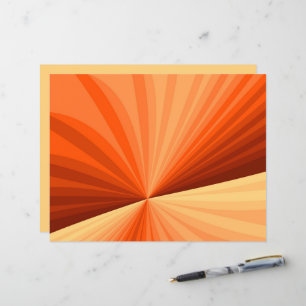 Modern Abstrakt Orange Röd Vanilj Grafisk Fraktal