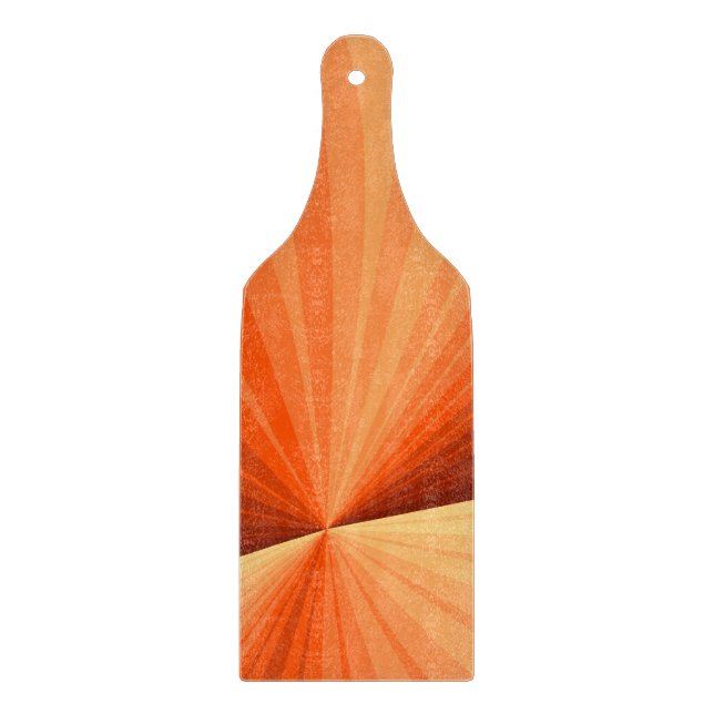 Modern Abstrakt Orange Röd Vanilj Grafisk Fraktal (Framsidan)