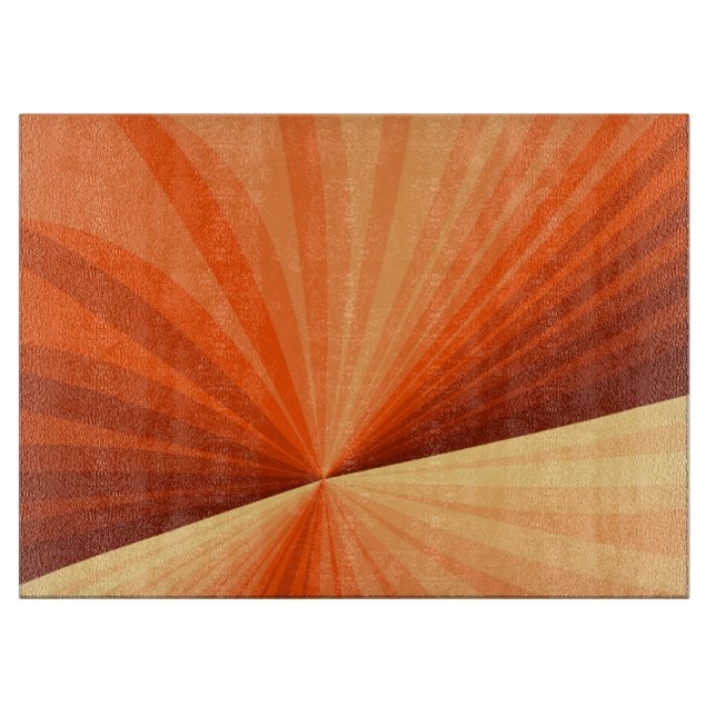 Modern Abstrakt Orange Röd Vanilj Grafisk Fraktal (Framsidan)