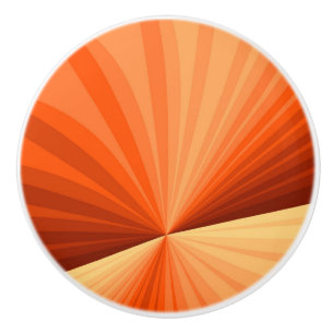 Modern Abstrakt Orange Röd Vanilj Grafisk Fraktal Knopp