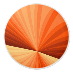 Modern Abstrakt Orange Röd Vanilj Grafisk Fraktal Knopp