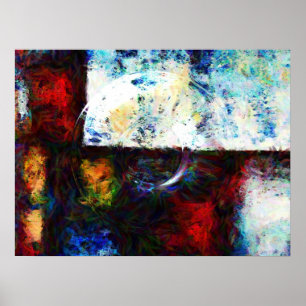 Modern Abstrakt Original Digital Painting Art Poster