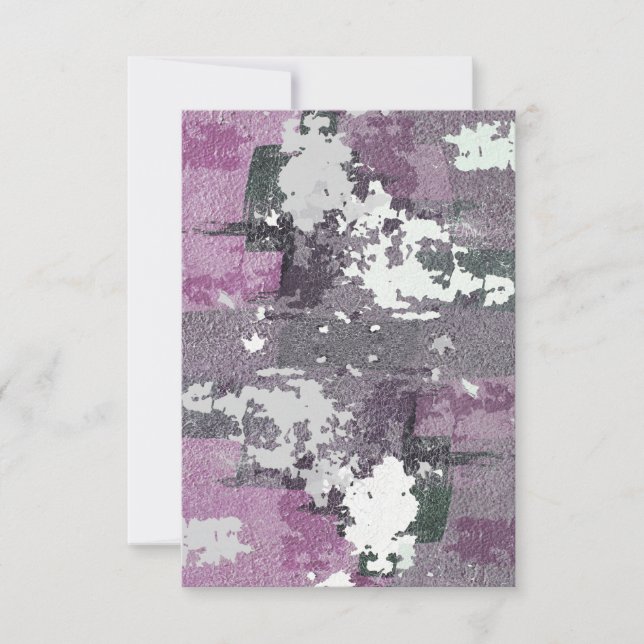 Modern Abstrakt Paint Blank Greeting Card (Framsida)