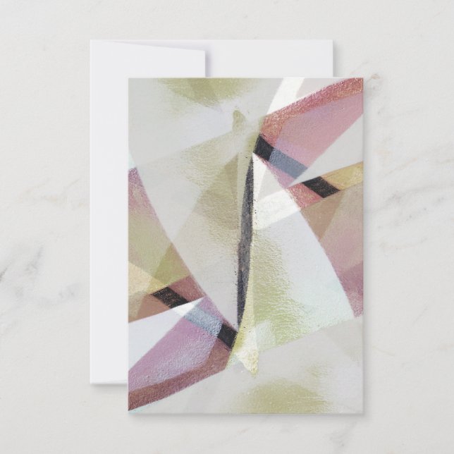 Modern Abstrakt Paint Blank Greeting Card (Framsida)