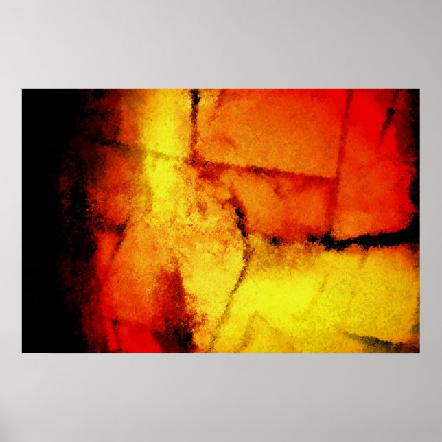 Modern Abstrakt Painting Art Poster (Framsidan)