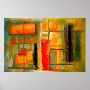 Modern Abstrakt Painting Art Poster