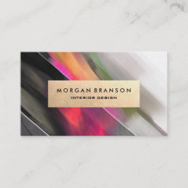 Modern Abstrakt Painting Insida Designer Visitkort