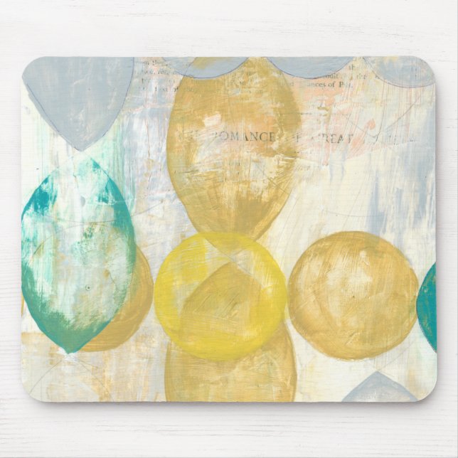 Modern Abstrakt Paints on Newsprint Musmatta (Framsidan)