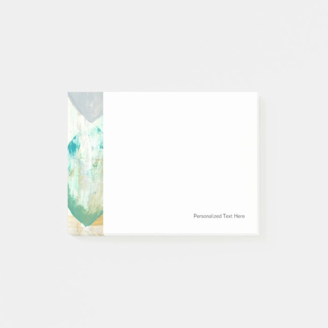 Modern Abstrakt Paints on Newsprint Post-it Block (Framsida)