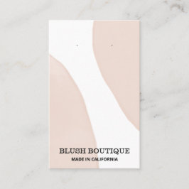 Modern Abstrakt Pastel Rosa Earring Cards Visitkort