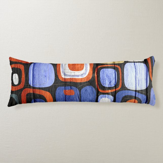 Modern Abstrakt Pastel Wood-utseende #2 Kroppskudde (Framsidan)