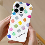 Modern Abstrakt Personlig<br><div class="desc">Detta moderna iphone case har en färgstark abstrakt mönster. Anpassade enkelt med ditt namn eller monogram. Använda Verktyg i Design om du vill ändra texten storlekt,  stil eller färg. Ursprunglig vattenfärg © Michele Davies.</div>