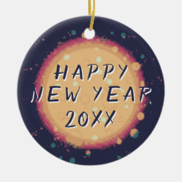 Modern Abstrakt Planet Gott nytt år 2023 Julgransprydnad Keramik