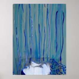 Modern Abstrakt Porträtt Poster