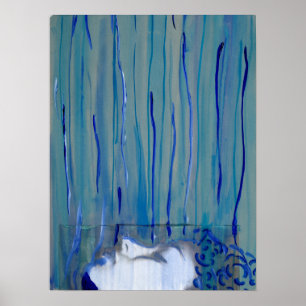 Modern Abstrakt Porträtt Poster