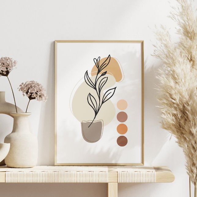 Modern Abstrakt Poster, Contemporary, Elegant Boho Poster (Skapare uppladdad)