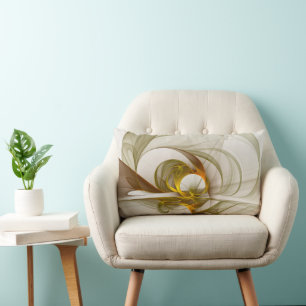 Modern Abstrakt Precious Metall Färg Fractal Lumbarkudde