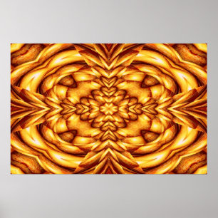 Modern Abstrakt Print - Orange Art Poster