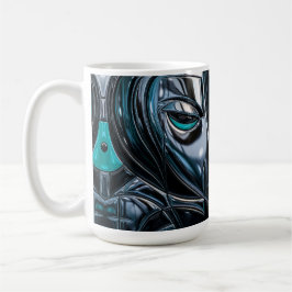 Modern Abstrakt Profil Kaffemugg