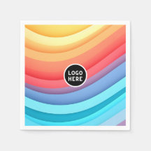 Modern Abstrakt Rainbow Vinkarare med din Logotyp