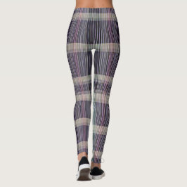 Modern Abstrakt Randig Kryssmönster 1328 Leggings