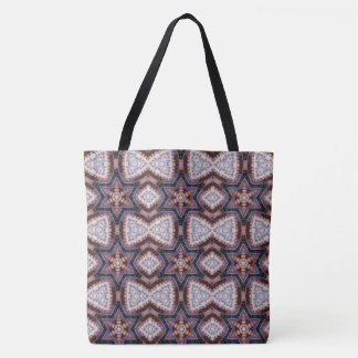 MODERN-abstrakt rita i djupt blåbrun Tote Bag Tygkasse
