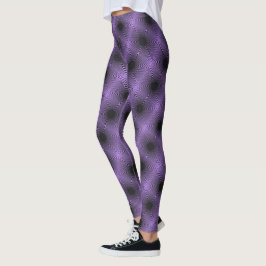 MODERN-abstrakt rita in-black-lila-mosaic Leggings