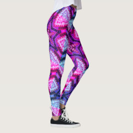 MODERN-abstrakt rita in-red-deep-blue-rosa Leggings