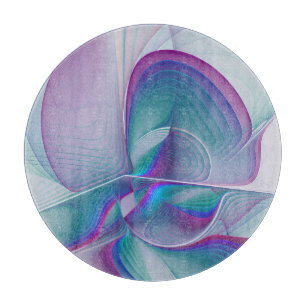 Modern Abstrakt Rosa Blue Turquise Fractal Art