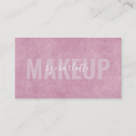 Modern Abstrakt Rosa Makeup Artist Beauty Visitkort