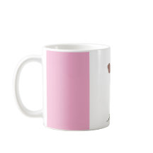 Modern abstrakt rosa och vit personlig kopia kaffe