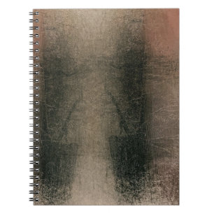 Modern Abstrakt Rosa Svart Guld Grunge Anteckningsbok