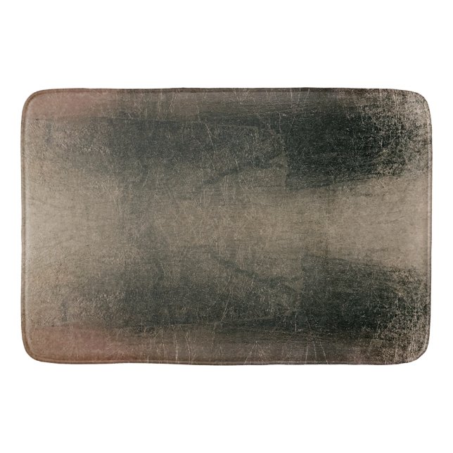 Modern Abstrakt Rosa Svart Guld Grunge Badrumsmatta (Framsidan)