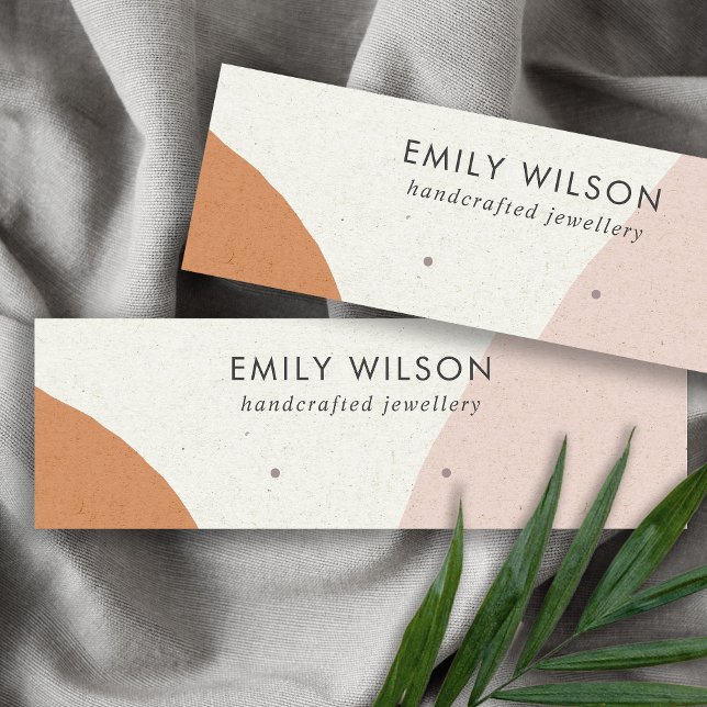 Modern Abstrakt Rust  Art Earring Visning Mini Visitkort (Skapare uppladdad)