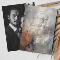 Modern Abstrakt Samtida Bröllop