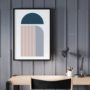 Modern Abstrakt Samtida Geometrisk Konst Poster