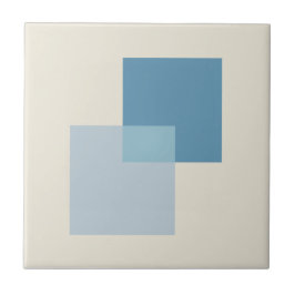 Modern Abstrakt Shades of Blue, Minimalist Design Kakelplatta