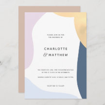 Modern Abstrakt Shapes Bröllop